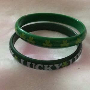 Lucky Clover Bangle Set